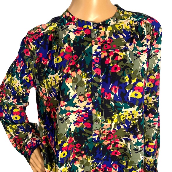 ๐ J. CREW | VIBRANT FLORAL BLOUSE SZ S - Picture 8 of 16